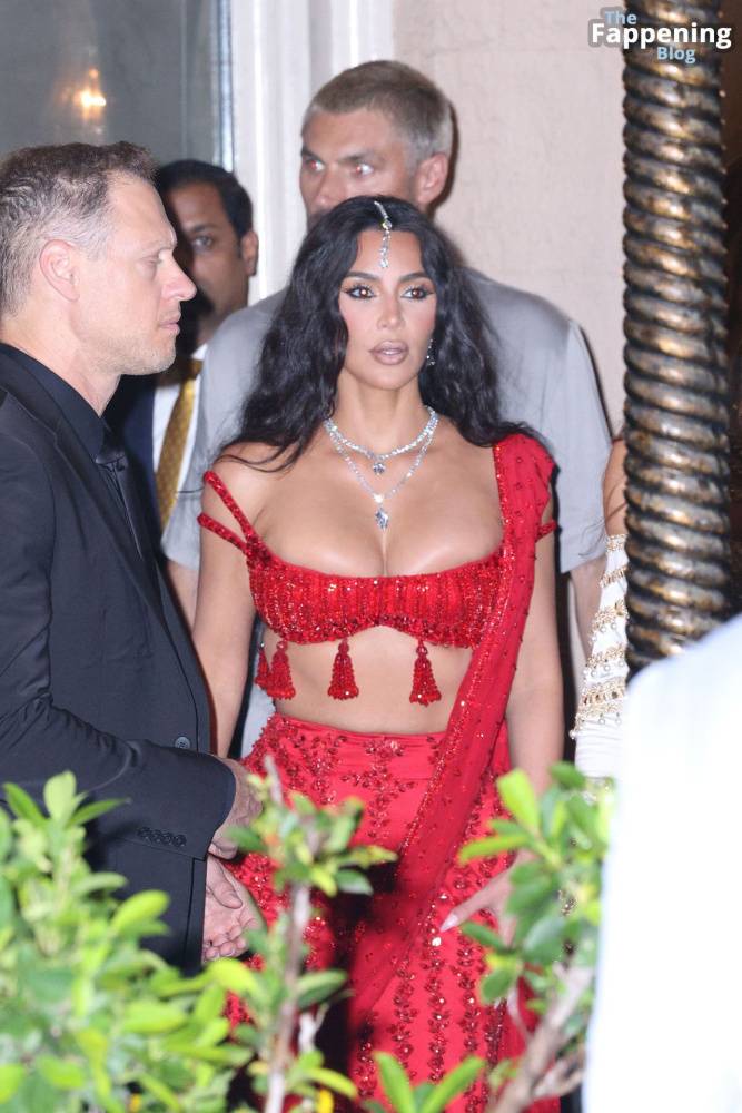 Kim Kardashian Stuns in Red for Anant Ambani’s Wedding (40 Photos) - #21