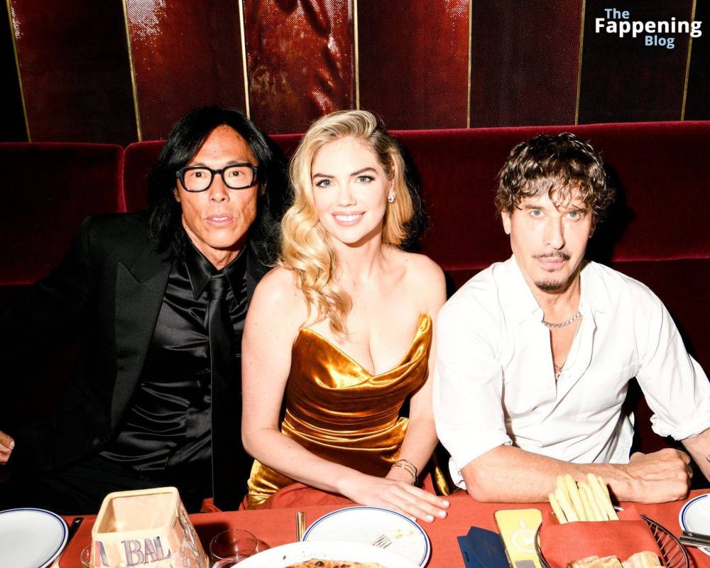 Kate Upton Looks Sexy in a Gold Dress at the V Magazine Dinner in NYC (14 Photos) - #6