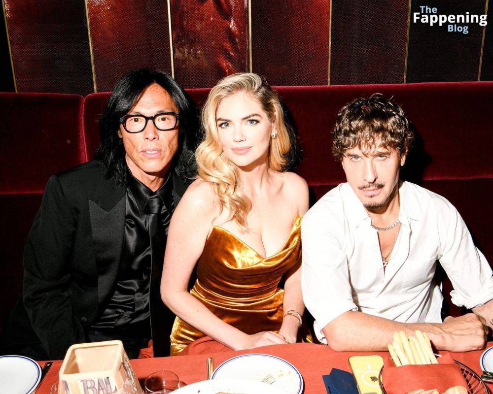 Kate Upton Looks Sexy in a Gold Dress at the V Magazine Dinner in NYC (14 Photos) - #5