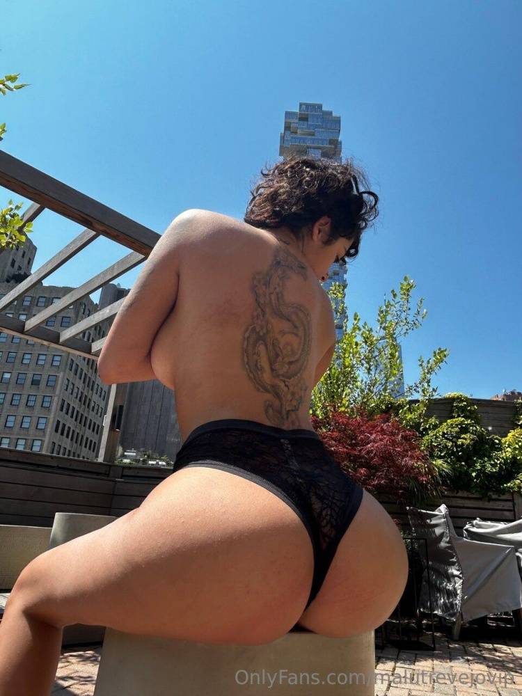 Malu Trevejo Nude Topless Rooftop Onlyfans Set Leaked - #7