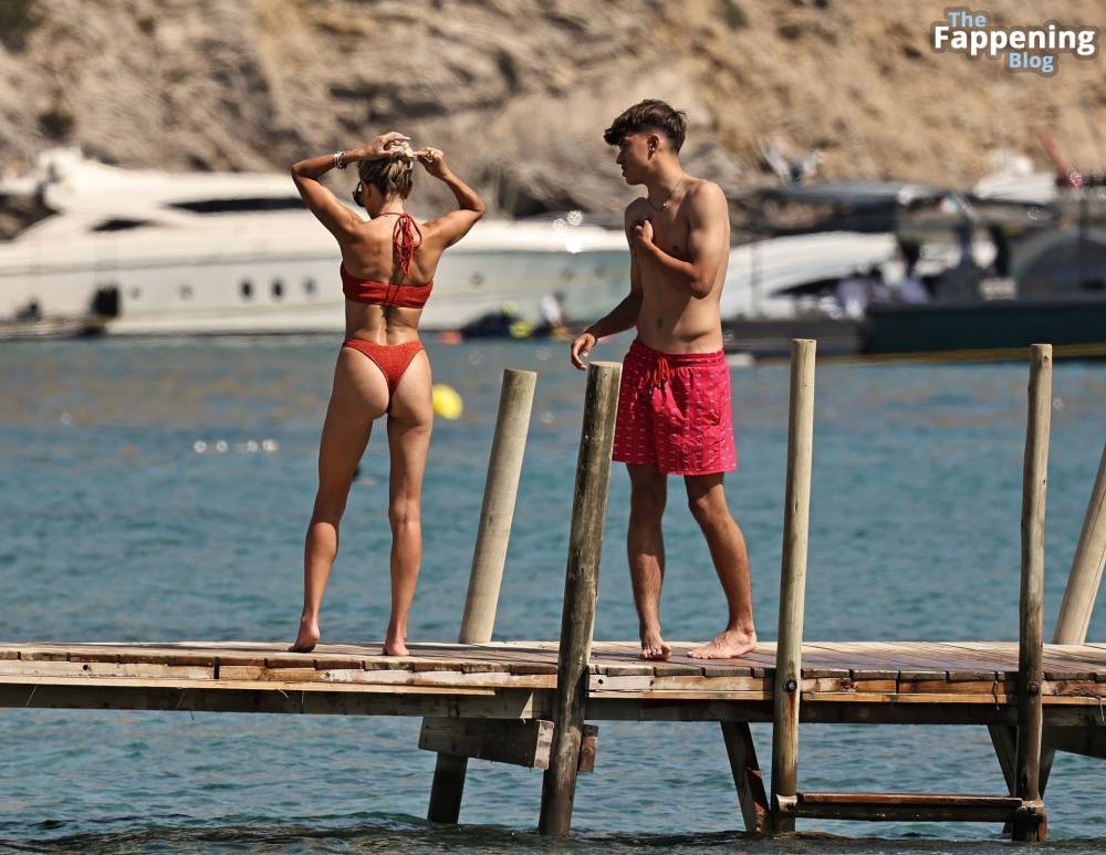 Sylvie Meis is Seen in a Red Bikini During Her Day at the Beach on Ibiza (16 Photos) - #2