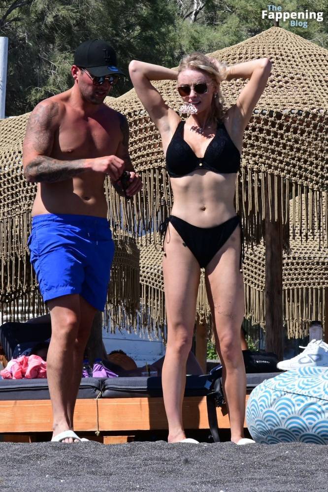 Katie McGlynn Stuns in a Black Bikini as She Hits the Beach in Santorini (29 Photos) - #4