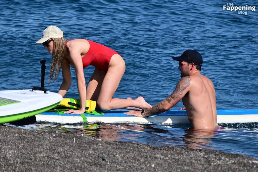 Katie McGlynn Stuns in a Red Bikini as She Hits the Beach in Greece with Ricky Raymen (32 Photos) - #17