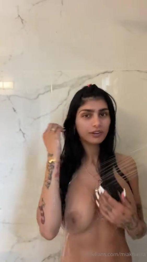 Mia Khalifa Nude Shower Livestream OnlyFans Video Leaked - #12