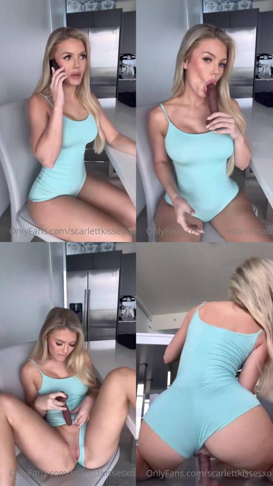 ScarlettKissesXO Dildo Masturbation OnlyFans Video Leaked - #1