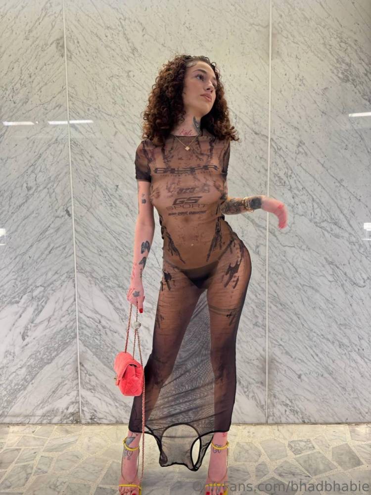 Bhad Bhabie Nude Sheer Topless Dress Onlyfans Set Leaked - #4