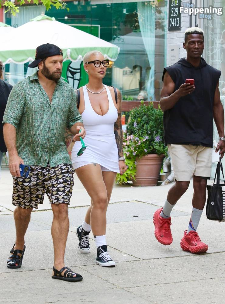 Amber Rose Turns Heads in a Revealing White Mini Dress During SoHo Outing (39 Photos) - #23