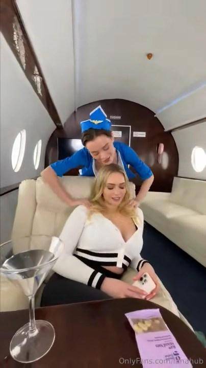 Lana Rhoades Mia Malkova Stewardess OnlyFans Video Leaked - #2