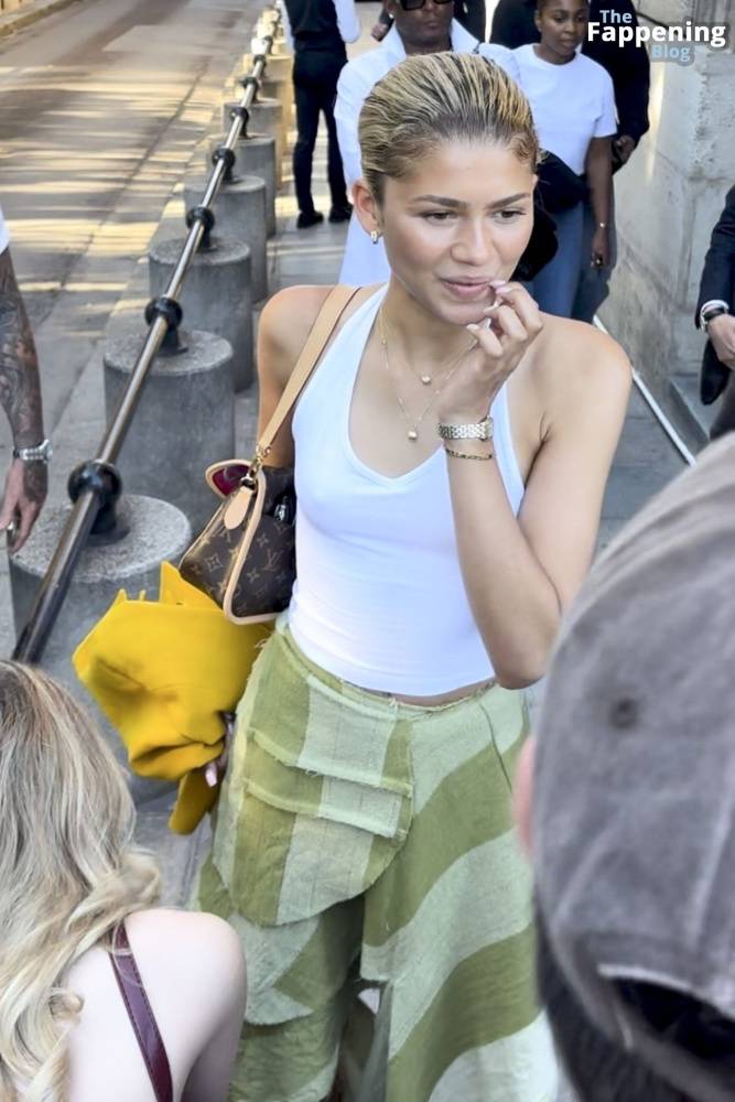 Zendaya Goes Bralessin Paris (30 Photos) - #11