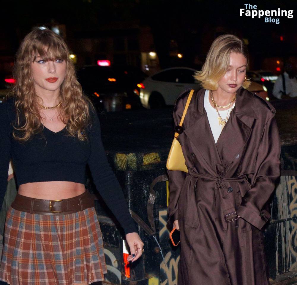 Taylor Swift Displays Her Slender Legs in a Plaid Mini Skirt on NYC Night Out (16 Photos) - #12