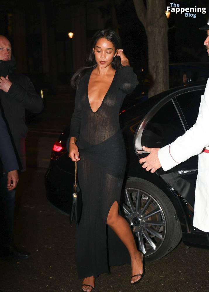 Laura Harrier Displays Her Nude Tits as She Attends the Renaissance 2 Event in Paris (12 Photos) - #5