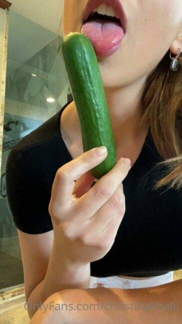 Christina Khalil Cucumber Blowjob Onlyfans photo Leaked - #main