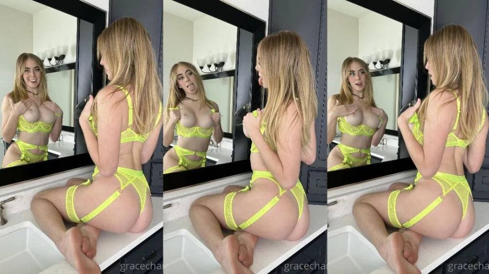 Grace Charis Neon Lingerie Topless Photos - #main