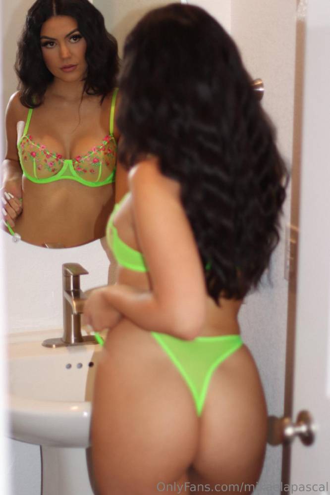 Mikaela Pascal Mirror Lingerie Ass Tease Onlyfans Set Leaked - #main