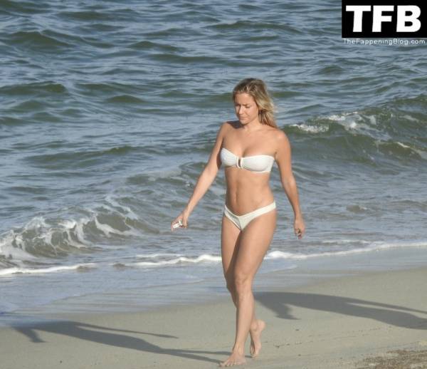 Kristin Cavallari Looks Incredible as She Takes a Dip in the Ocean in a White Bikini - county White on modelfansclub.com