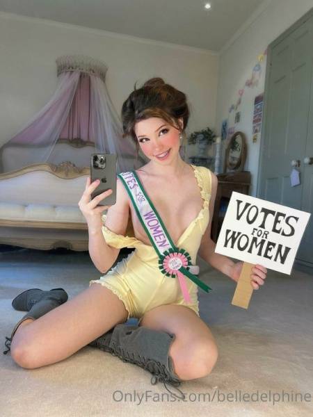Belle Delphine Votes For Women Onlyfans Set Leaked on modelfansclub.com