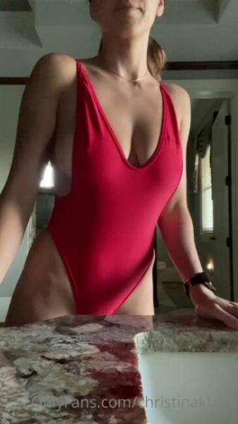 Christina Khalil Bathing Suit Strip Onlyfans photo Leaked on modelfansclub.com
