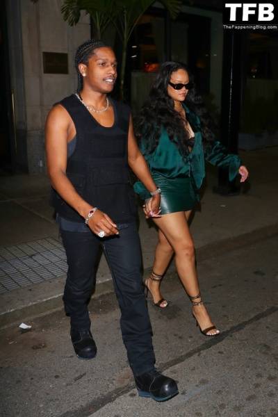 Rihanna & ASAP Rocky Enjoy a Date Night at the Ned Hotel on modelfansclub.com