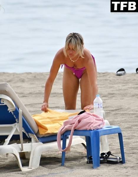 Ashley Roberts Enjoys the Beach on Holiday in Marbella on modelfansclub.com