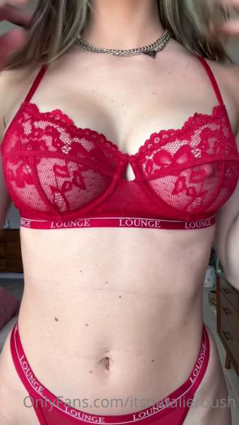 Natalie Roush Nude Red Lingerie Try On Onlyfans Video Leaked on modelfansclub.com