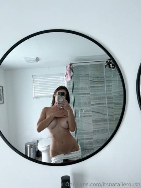 Natalie Roush Nipple Tease Bathroom Selfie Onlyfans Set Leaked on modelfansclub.com