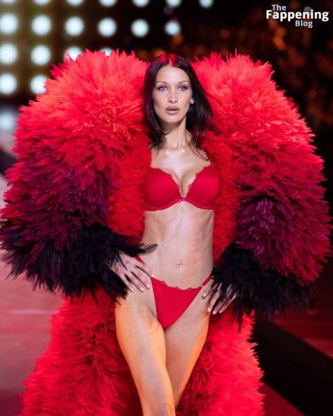 Bella Hadid Looks Stunning in Red at the 2024 Victoria’s Secret Show (63 Photos) on modelfansclub.com