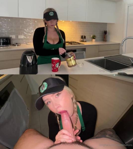 WettMelons Nude Starbucks Role Play OnlyFans Video Leaked on modelfansclub.com