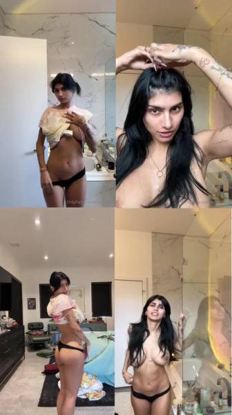 Mia Khalifa Nude Bathroom OnlyFans Livestream Leaked on modelfansclub.com
