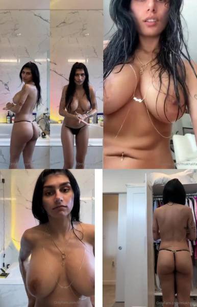 Mia Khalifa Nude Bathroom Livestream OnlyFans Video Leaked on modelfansclub.com