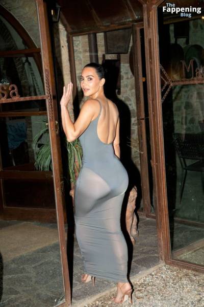 Kim Kardashian Shows Off Her Assets in a Sheer Dress (14 Photos) on modelfansclub.com